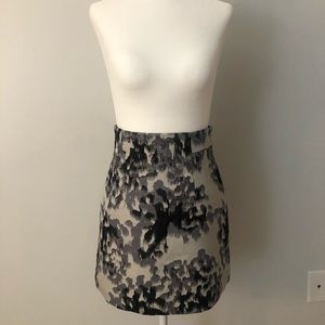 High waisted mini skirt